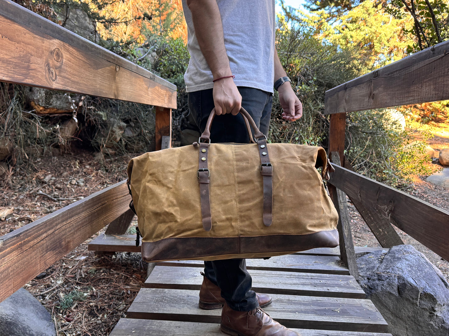 Bolso Wax Durango Café Claro